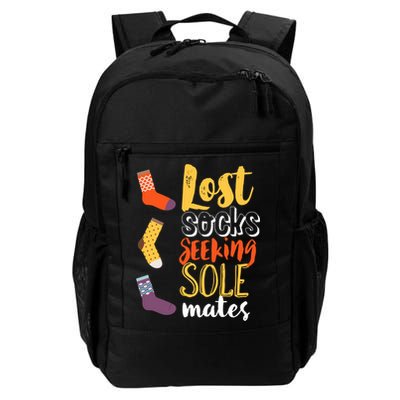 Lost Socks Seeking Sole Mates Funny Pun About Finding Love Gift Backpack