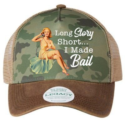 Long Story Short I Made Bail Legacy Tie Dye Trucker Hat