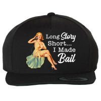 Long Story Short I Made Bail Wool Snapback Cap