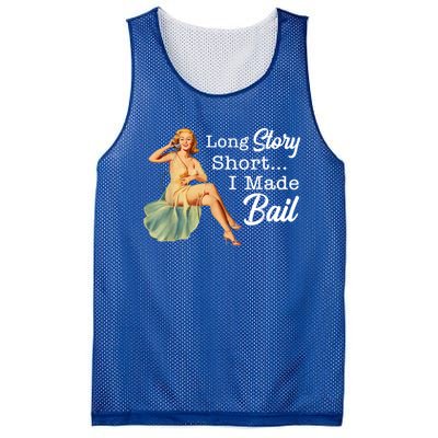 Long Story Short I Made Bail Mesh Reversible Basketball Jersey Tank