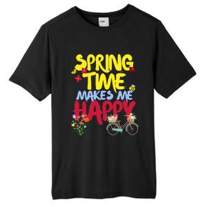 Ladies Spring Time Makes Me Happy Cute Summer Weather Tops Tall Fusion ChromaSoft Performance T-Shirt