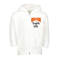 Los Sunday Tequila Kills The Boredom Orange Toddler Zip Fleece Hoodie