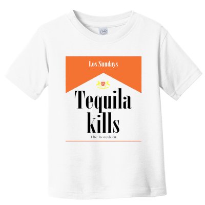 Los Sunday Tequila Kills The Boredom Orange Toddler T-Shirt