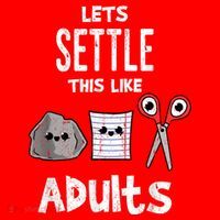 LetS Settle This Like Adults Rock Paper Scissors Vintage T-Shirt