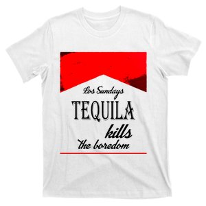 Los Sunday Tequila Kills The Boredom Blur Red T-Shirt