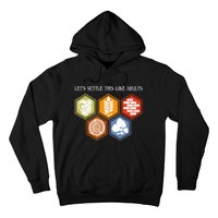 LetS Settle This Like Adults Tabletop Game Board Gaming Hoodie