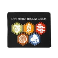 LetS Settle This Like Adults Tabletop Game Board Gaming Mousepad