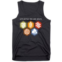 LetS Settle This Like Adults Tabletop Game Board Gaming Tank Top