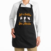Lets Settle This Like Adults! Rock Paper Scissors Full-Length Apron With Pockets