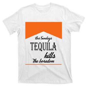 Los Sunday Tequila Kills The Boredom Orange T-Shirt