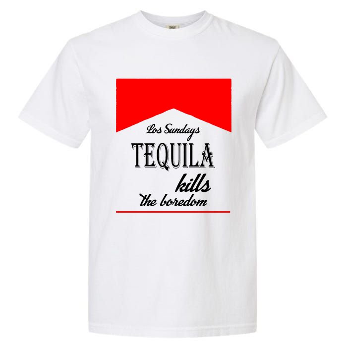 Los Sunday Tequila Kills The Boredom Red Garment-Dyed Heavyweight T-Shirt