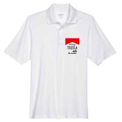 Los Sunday Tequila Kills The Boredom Red Men's Origin Performance Pique Polo