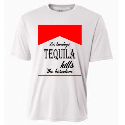 Los Sunday Tequila Kills The Boredom Red Cooling Performance Crew T-Shirt