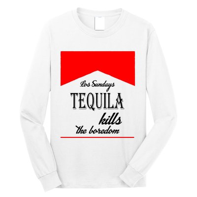 Los Sunday Tequila Kills The Boredom Red Long Sleeve Shirt