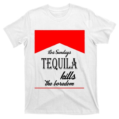 Los Sunday Tequila Kills The Boredom Red T-Shirt