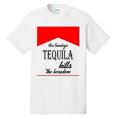 Los Sunday Tequila Kills The Boredom Red Tall T-Shirt