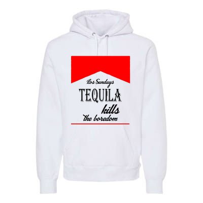 Los Sunday Tequila Kills The Boredom Red Premium Hoodie