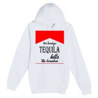 Los Sunday Tequila Kills The Boredom Red Premium Pullover Hoodie