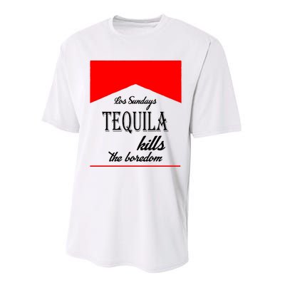 Los Sunday Tequila Kills The Boredom Red Performance Sprint T-Shirt