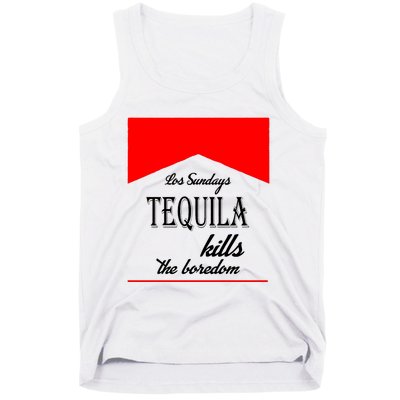 Los Sunday Tequila Kills The Boredom Red Tank Top