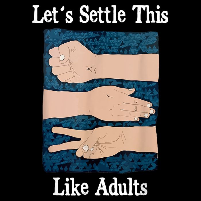 LetS Settle This Like Adults Rock Paper Scissors Humor Mousepad