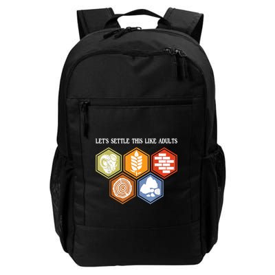 LetS Settle This Like Adults Tabletop Game Board Gaming Daily Commute Backpack