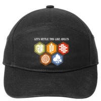 LetS Settle This Like Adults Tabletop Game Board Gaming 7-Panel Snapback Hat