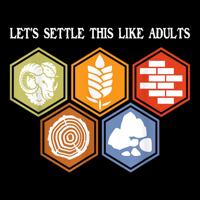 LetS Settle This Like Adults Tabletop Game Board Gaming 7-Panel Snapback Hat