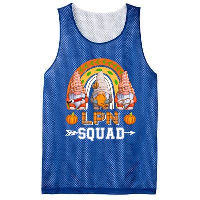 Lpn Squad Three Gnomes Thanksgiving Fall Pumpkins Rainbow Gift Mesh Reversible Basketball Jersey Tank