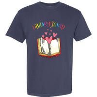 Library Squad Teacher Book Lovers Librarian Funny Garment-Dyed Heavyweight T-Shirt