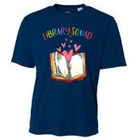 Library Squad Teacher Book Lovers Librarian Funny Cooling Performance Crew T-Shirt