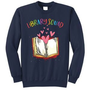 Library Squad Teacher Book Lovers Librarian Funny Sweatshirt