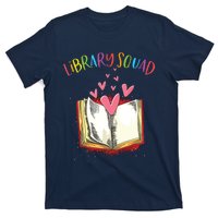 Library Squad Teacher Book Lovers Librarian Funny T-Shirt