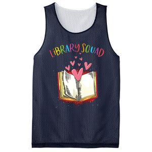 Library Squad Teacher Book Lovers Librarian Funny Mesh Reversible Basketball Jersey Tank