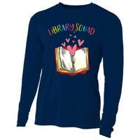 Library Squad Teacher Book Lovers Librarian Funny Cooling Performance Long Sleeve Crew