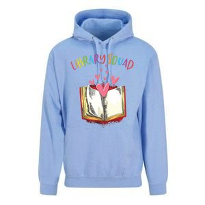 Library Squad Teacher Book Lovers Librarian Funny Unisex Surf Hoodie