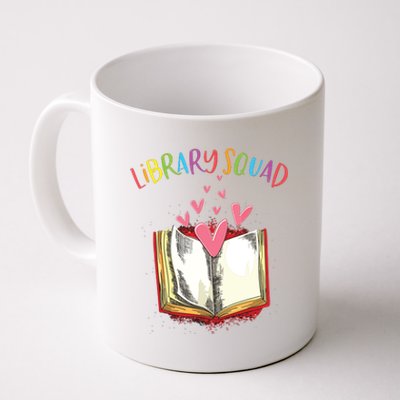 Library Squad Teacher Book Lovers Librarian Funny Coffee Mug