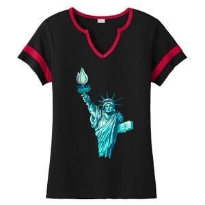 Liberty Standing Tall Ladies Halftime Notch Neck Tee