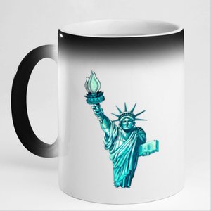 Liberty Standing Tall 11oz Black Color Changing Mug