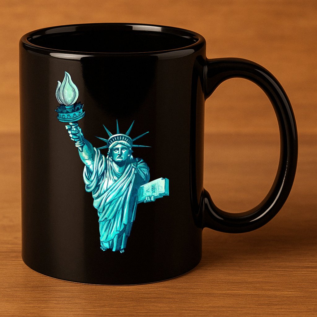 Liberty Standing Tall 11oz C Handle Ceramic Mug
