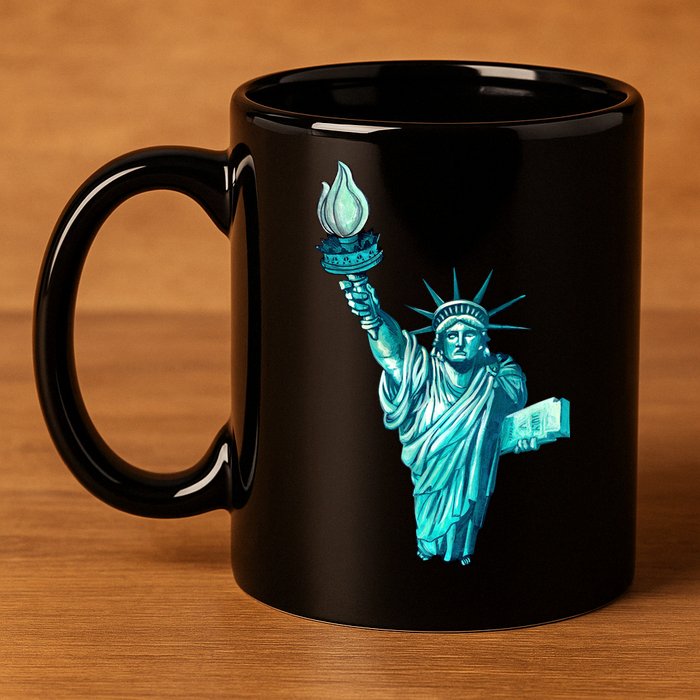 Liberty Standing Tall 11oz C Handle Ceramic Mug