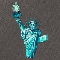 Liberty Standing Tall Cotton Canvas Backpack