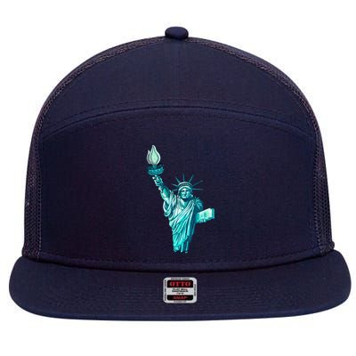Liberty Standing Tall 7 Panel Mesh Trucker Snapback Hat