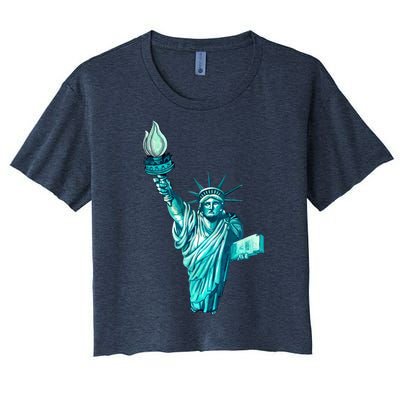 Liberty Standing Tall Women's Crop Top Tee