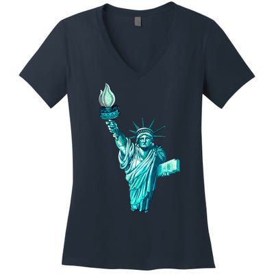 Liberty Standing Tall Women's V-Neck T-Shirt