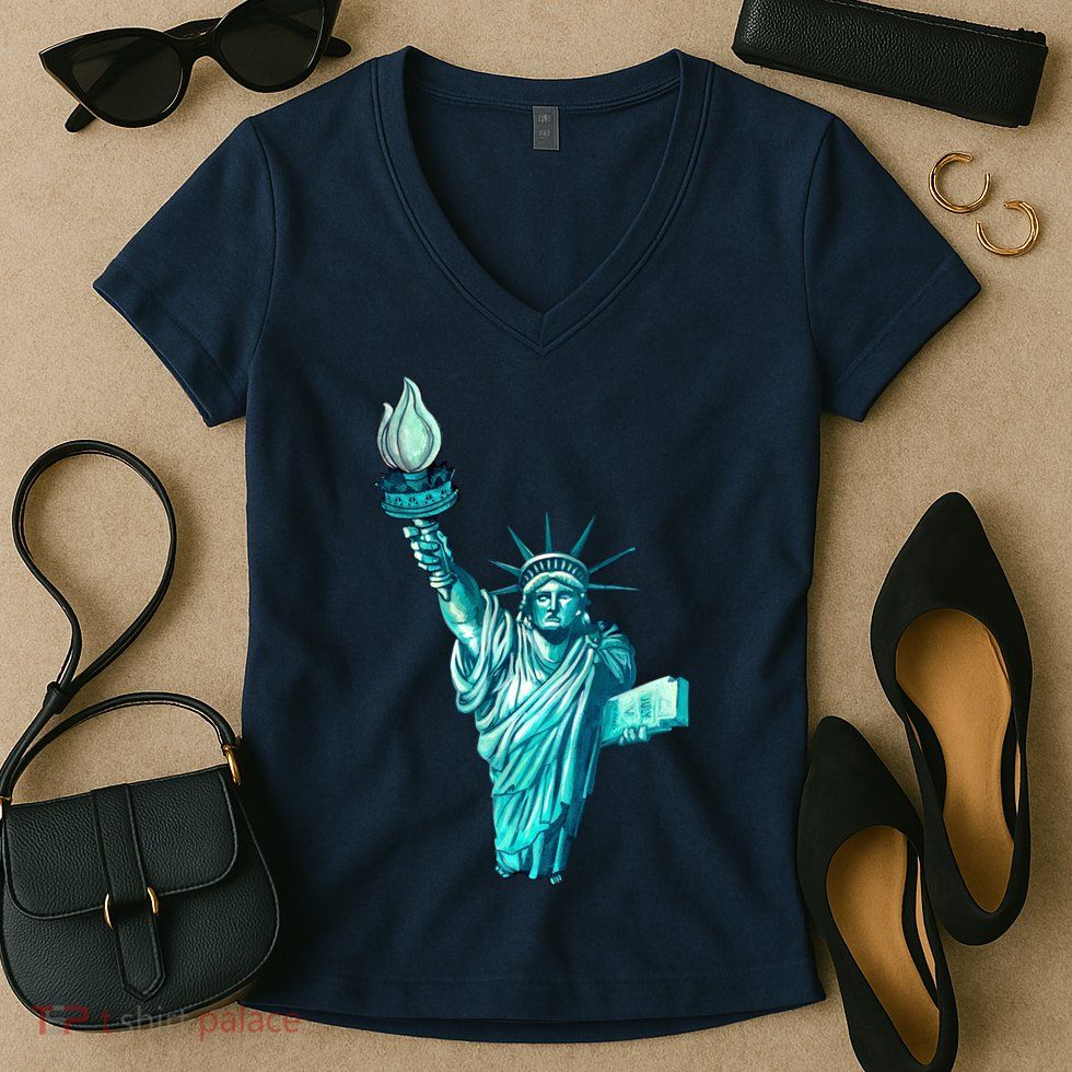 Liberty Standing Tall Women's V-Neck T-Shirt