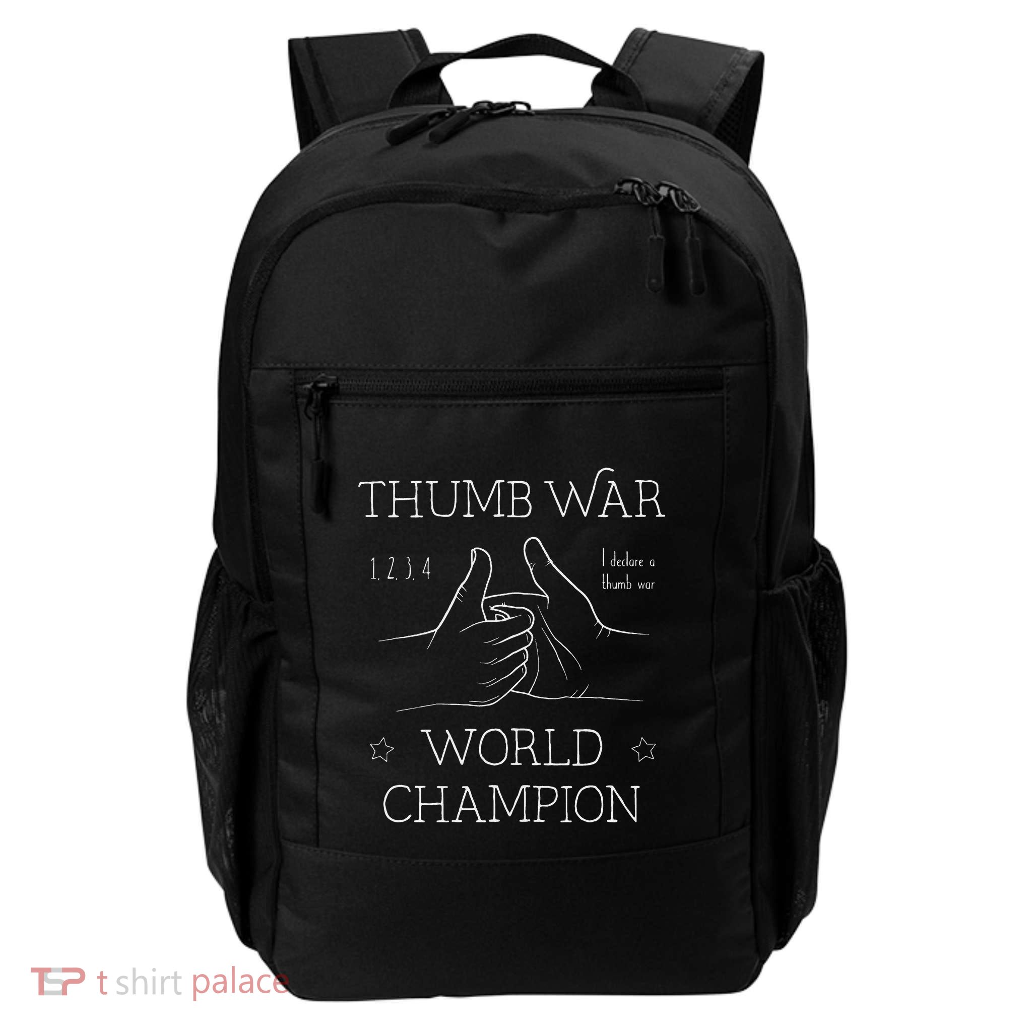 Lucky State Thumb War Red Small Adults & Cotton Polyester Blend Daily Commute Backpack