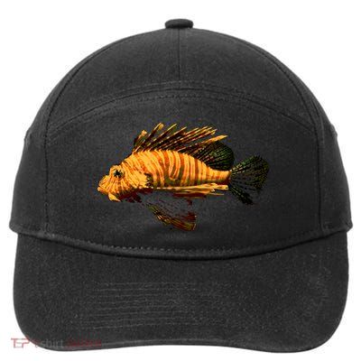 Lionfish Save The Tropical Ocean Reef Coral Lion Fish Gift 7-Panel Snapback Hat