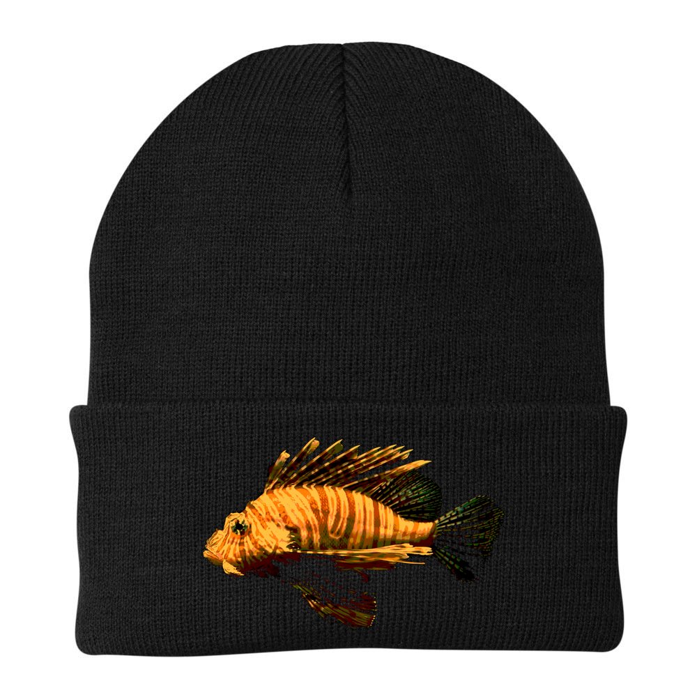 Lionfish Save The Tropical Ocean Reef Coral Lion Fish Gift Beanie
