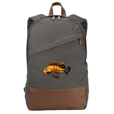 Lionfish Save The Tropical Ocean Reef Coral Lion Fish Gift Cotton Canvas Backpack